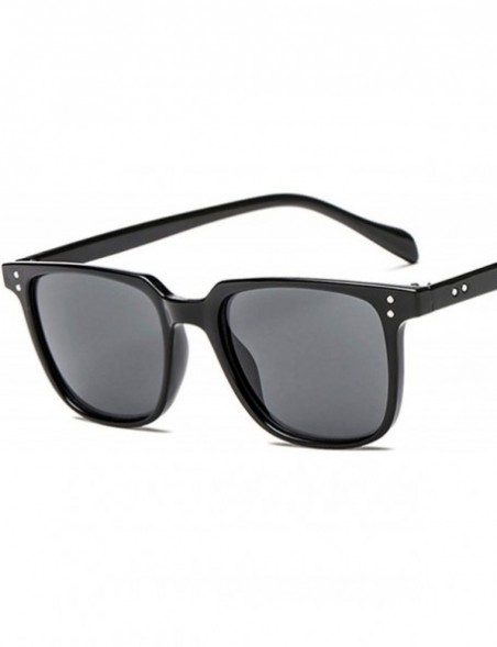 Oversized Unisex Vintage Rectangle Sunglasses Men Transparent Leopard Driving Glasses Oculos De Sol Masculino Uv400 - C4 - CY...