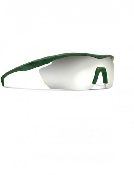 Sport Gamma Yellow Green Road Cycling/Fishing Sunglasses with ZEISS P7020M Super Silver Mirrored Lenses - CH18KN4NTYM $21.40