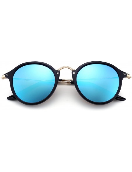 Sport Retro Polarized Round Sunglasses for Women Vintage Small Mirror Glasses - CV186NY3OW7 $18.05