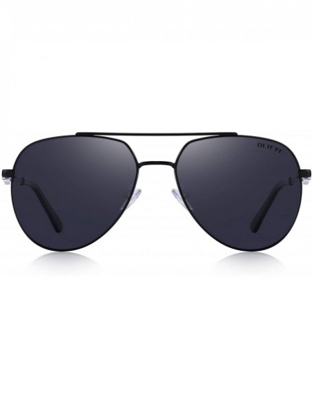 Rectangular Retro Unisex Polarized Sunglasses for Men/Women-100% UV protection - Black - CY18MH8RS20 $19.09
