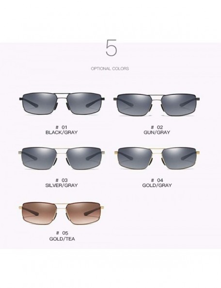 Aviator Men's Sunglasses Sunglasses Frameless Square Sunglasses Anti-Ultraviolet Glasses - E - CB18QO3T3SS $28.71