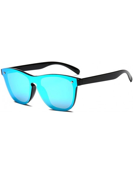 Square Blenders Sunglasses Blenders Eyewear Sunglasses Women Polarized SunglassesJH9004 - Black Frame Blue Mirror - CE18L9EE0...