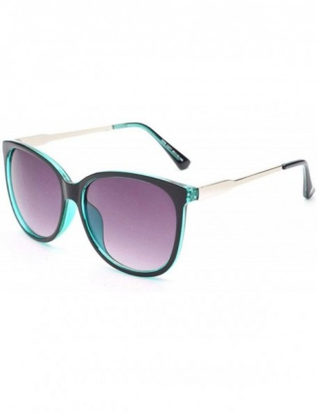 Goggle Women Oversized Fashion Sunglasses Female Vintage Round Big Frame Outdoor Sunglass UV400 - Green - CY198AHY098 $36.11