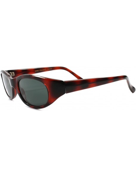 Cat Eye Vintage 80s Rockabilly Womens Sexy Cat Eye Sunglasses - Brown & Black - CZ189RER4RR $9.57