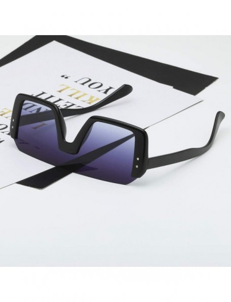 Square Sunglasses Oversized Performance Mirrored - Black - C7199L0DQTH $7.27
