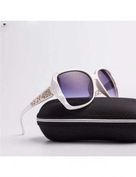 Aviator 2019 New Large Frame Designer Sunglasses Women's Fashion Mirror C5 - C8 - CS18YZW9O2T $9.58