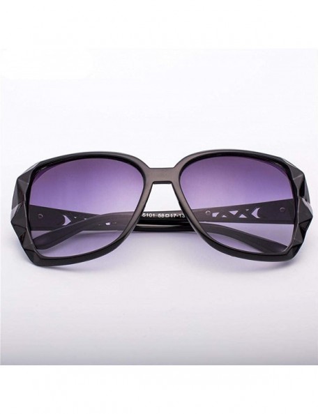 Aviator 2019 New Large Frame Designer Sunglasses Women's Fashion Mirror C5 - C8 - CS18YZW9O2T $9.58