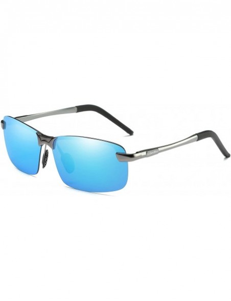Goggle Men's Polarized Sunglasses for Driving Fishing Golf Metal Glasses UV400 - CJ18SQWMU4X $9.50