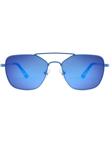 Sport Polarized Sunglasses for Women Men UV400 Protection Sun Glasses Classic Metal Frame - Blue - C6196SWDETQ $15.41