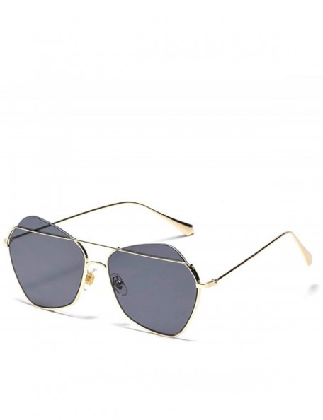 Aviator Men's and women's metal fashion sunglasses - fashion frame sunglasses - E - C818SGILKED $79.60