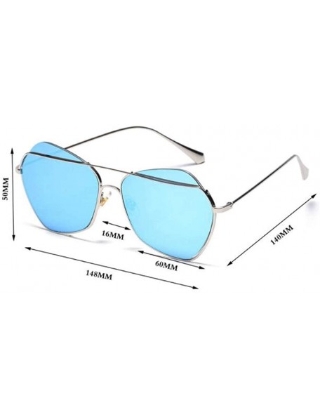 Aviator Men's and women's metal fashion sunglasses - fashion frame sunglasses - E - C818SGILKED $72.11