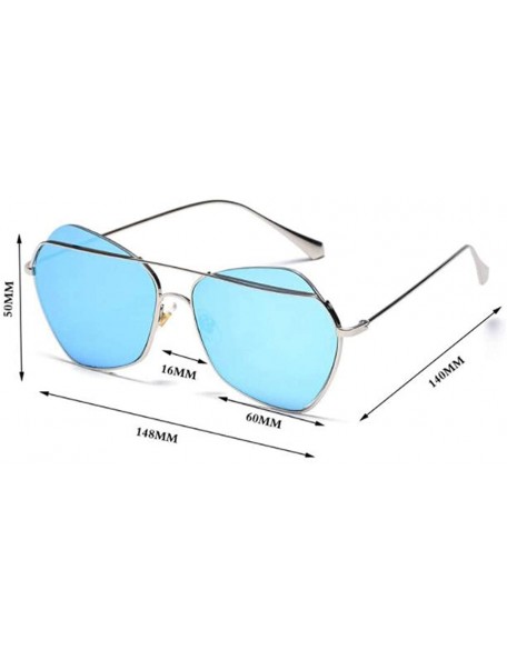 Aviator Men's and women's metal fashion sunglasses - fashion frame sunglasses - E - C818SGILKED $44.02