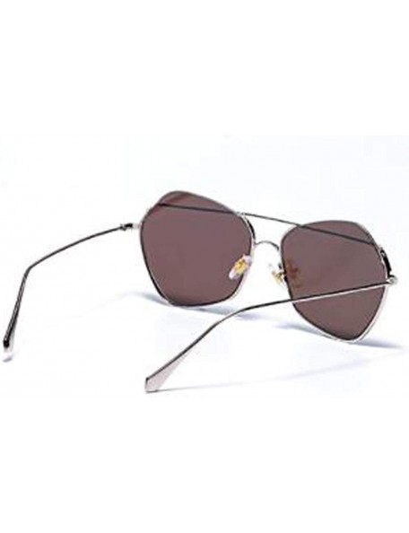 Aviator Men's and women's metal fashion sunglasses - fashion frame sunglasses - E - C818SGILKED $44.02