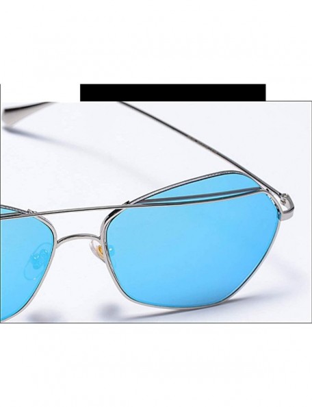 Aviator Men's and women's metal fashion sunglasses - fashion frame sunglasses - E - C818SGILKED $44.02