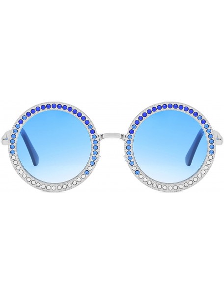 Oversized Round Sunglasses for Women Oversized Rhinestone Circle Glasses FESTIVAL - C218HLYLET3 $12.67