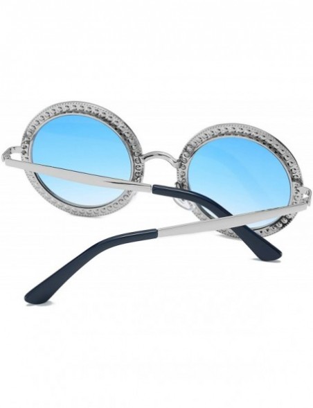 Oversized Round Sunglasses for Women Oversized Rhinestone Circle Glasses FESTIVAL - C218HLYLET3 $12.67