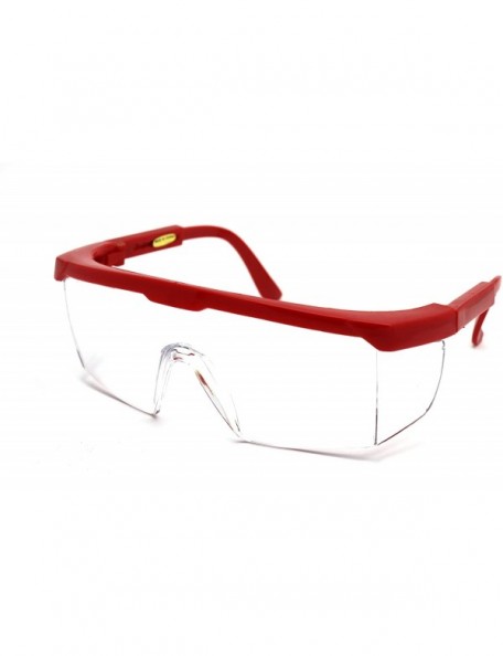 Rectangular Medical Safety Glasses Surgical Liquid Splash Shield Cushion Meets ANSI Z87.1 - Red - C81974IDUG7 $15.79