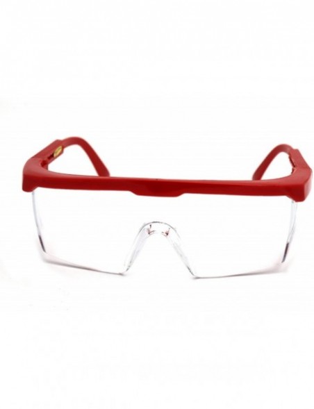 Rectangular Medical Safety Glasses Surgical Liquid Splash Shield Cushion Meets ANSI Z87.1 - Red - C81974IDUG7 $15.79