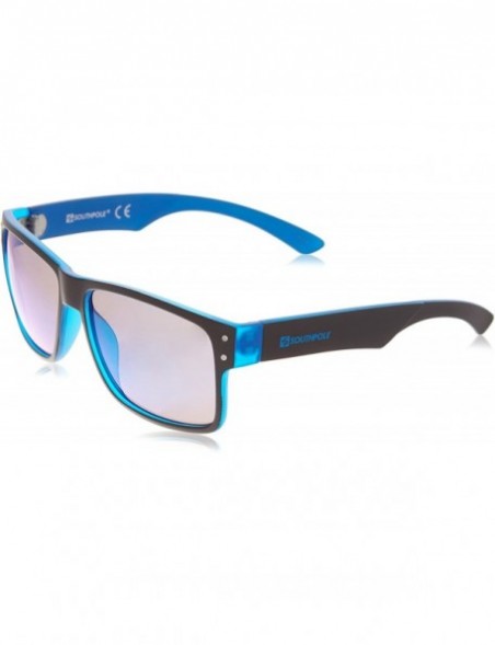 Shield Men's 5003SP Rectangular Sunglasses with 100% UV Protection- 58 mm - Black & Blue - CP18EGURIOO $24.07