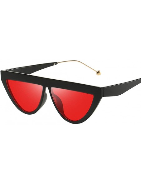 Wrap Vintage Small Semicircle Shape Sunglasses Glasses Retro Style For Unisex Women Men - E - CK196M2S8Q2 $10.13