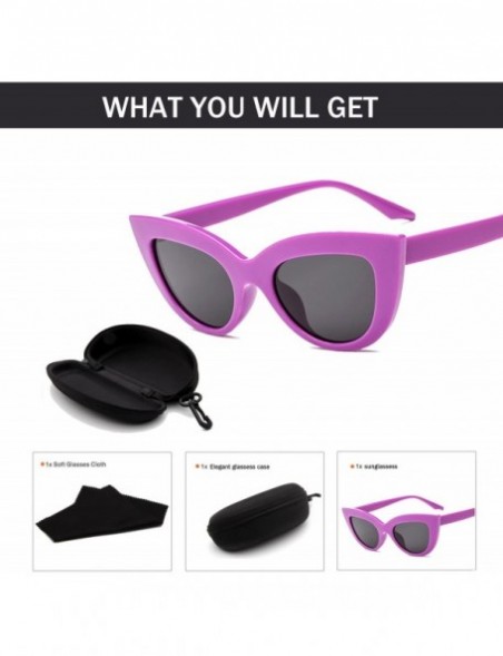 Cat Eye Cat Eye Lady Sunglasses Retro Mod Style Retro Sunglasses Casual Fashion Sunglasses (Color NO.5) - No.5 - CF197WZXWUS ...