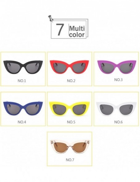 Cat Eye Cat Eye Lady Sunglasses Retro Mod Style Retro Sunglasses Casual Fashion Sunglasses (Color NO.5) - No.5 - CF197WZXWUS ...