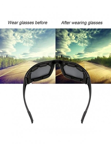 Round Mens Night Driving Glasses Anti Glare Polarized HD Night Vision Glasses for Driving Rainy Safely Sports Glass - A - CG1...