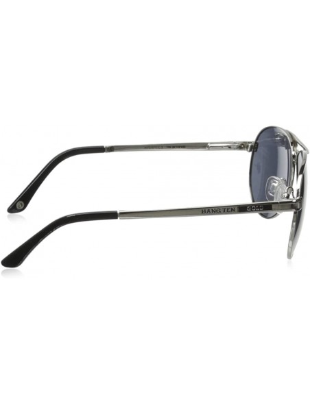 Aviator Classic Aviator HTG1012 C3 Polarized Round Sunglasses - Shiny Silver - CA11OCMWEN5 $32.64