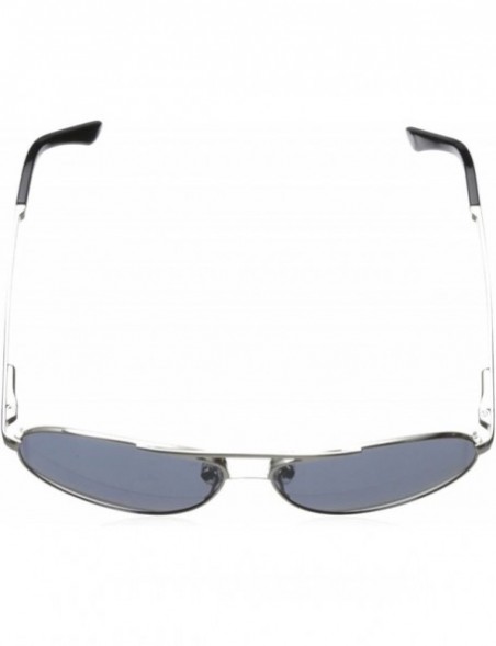 Aviator Classic Aviator HTG1012 C3 Polarized Round Sunglasses - Shiny Silver - CA11OCMWEN5 $32.64