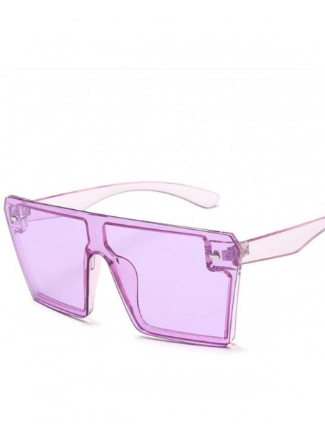 Square Colorful Sunglasses Personality Driving - Purple - CY190MNW48Y $28.66