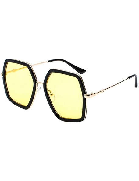 Sport Sunglasses For Women Oversized Square Sunglasses Women's Vintage UV Protection Sunglasses Irregular Design Shades - CX1...