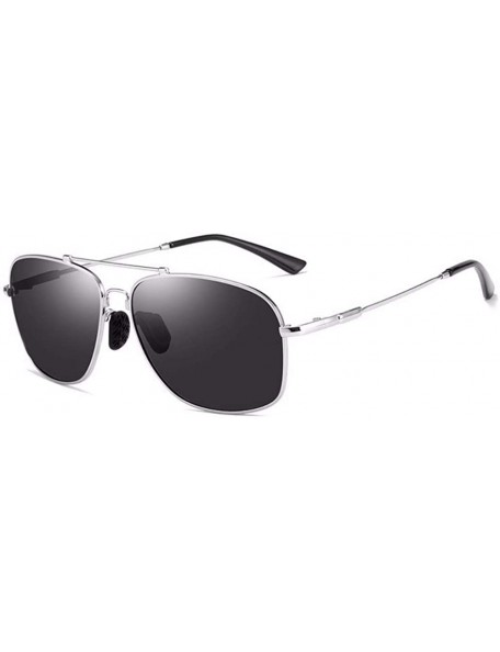 Aviator Men's Polarizers Drive Outdoors with Sunglasses Box Retro Sunglasses - C - CM18Q92ZEO7 $37.29