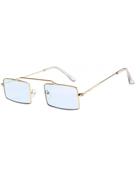 Wrap Women Men Vintage Retro Small Frame Glasses-Unisex Sunglasses Eyewear - A - C318OAH0DQD $8.96