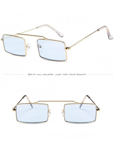 Wrap Women Men Vintage Retro Small Frame Glasses-Unisex Sunglasses Eyewear - A - C318OAH0DQD $8.96