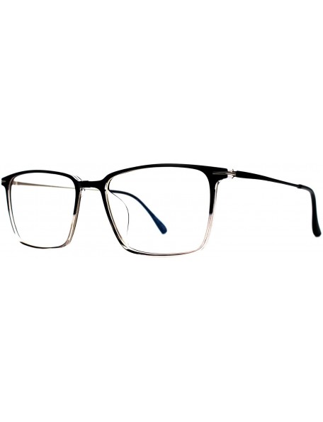 Rectangular Eyeglasses 8116 Classic Rectangular - for Womens-Mens 100% UV PROTECTION - Black-blue - CM192TQ2QDA $24.95