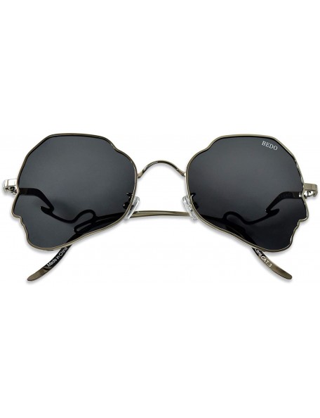 Square Small Fashion Designer Sunglasses For Women Lightweight Irregular Frame Hippie Retro Shades Polarized Sun Glasses - CR...