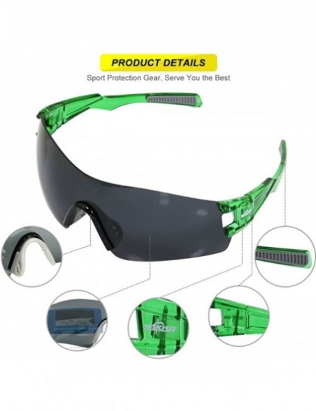 Rimless Polarized Sports Sunglasses TR9 for Men Women Running Cycling Driving Fishing - Wk-02g(green) - CZ183XQ860A $13.84