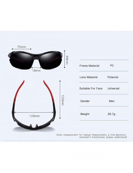 Sport Polarizing sunglasses Outdoor Cycling Sports Sunglasses windbreak bicycle mountaineering glasses - B - CT18Q06XSWG $54.66