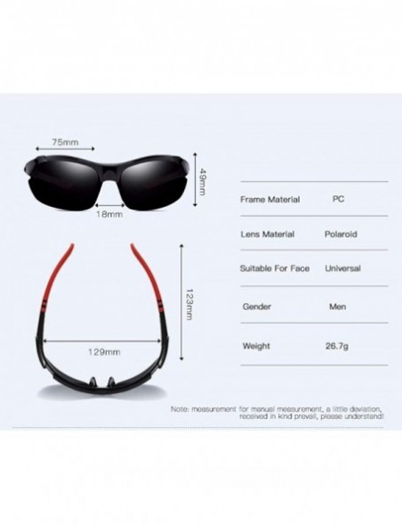 Sport Polarizing sunglasses Outdoor Cycling Sports Sunglasses windbreak bicycle mountaineering glasses - B - CT18Q06XSWG $31.45