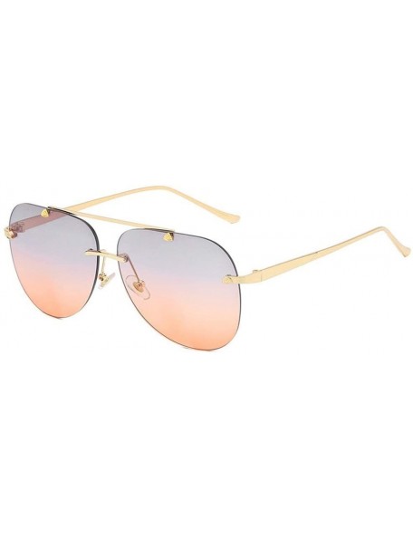 Aviator Sunshades Personality Aviator Sunglasses Ms. Sunglasses Ocean Piece Casual Fashion Sunglasses (Color B) - B - CO199MU...