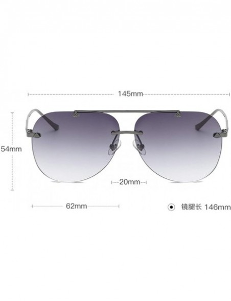 Aviator Sunshades Personality Aviator Sunglasses Ms. Sunglasses Ocean Piece Casual Fashion Sunglasses (Color B) - B - CO199MU...