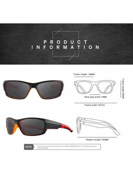 Sport Sunglasses 2019 New Fashion Sports Polarized UV400 Travel Outdoor Sun Glasses 5 - 5 - C218YZW2O7X $8.62