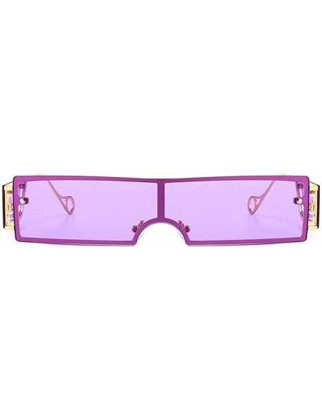 Square Fashion Sunglasses Rectangle Glasses sunglasses - Purple - CP198EX3ACT $12.34