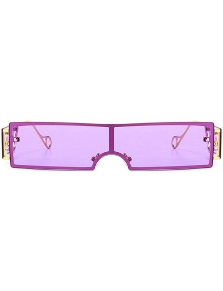 Square Fashion Sunglasses Rectangle Glasses sunglasses - Purple - CP198EX3ACT $12.34