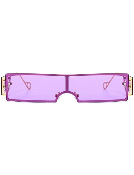 Square Fashion Sunglasses Rectangle Glasses sunglasses - Purple - CP198EX3ACT $12.34