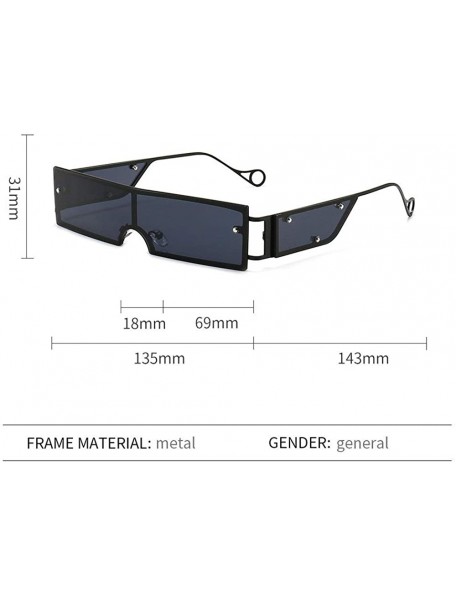 Square Fashion Sunglasses Rectangle Glasses sunglasses - Purple - CP198EX3ACT $12.34