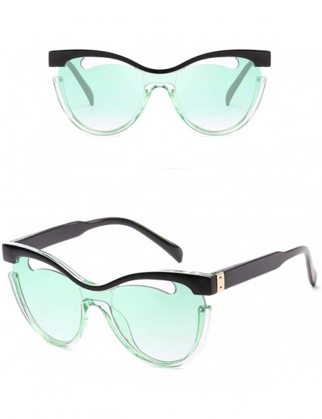 Oversized Polarized Sunglasses Protection Glasses Festival - Green - CV18TQK92OC $22.12