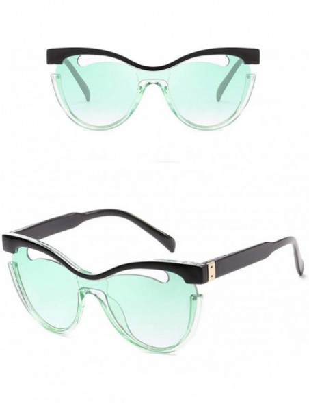 Oversized Polarized Sunglasses Protection Glasses Festival - Green - CV18TQK92OC $22.12