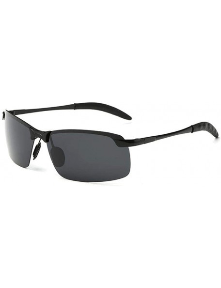 Aviator Sun Glasses Classic Retro Metal Frameless Men's Polarized UV400 Drive 8 - 7 - CV18YQU3TOW $12.28