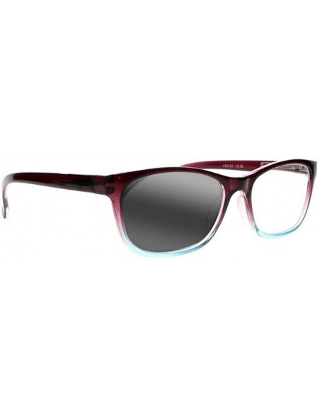 Rectangular Classic Tinted Gradient Nerd Transition Photochromic Reading Glasses UV400 Sunglasses - Purple - CT18EGI56K7 $21.34